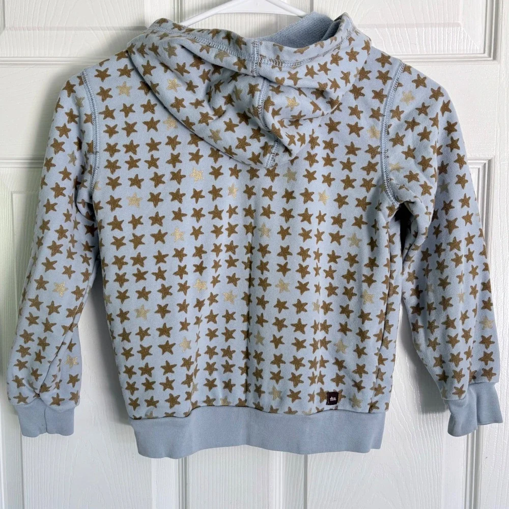 Tea Collection Bundle Size 6 Blue Gray Black Star Heart Unicorn Hoodie Tee 3pc